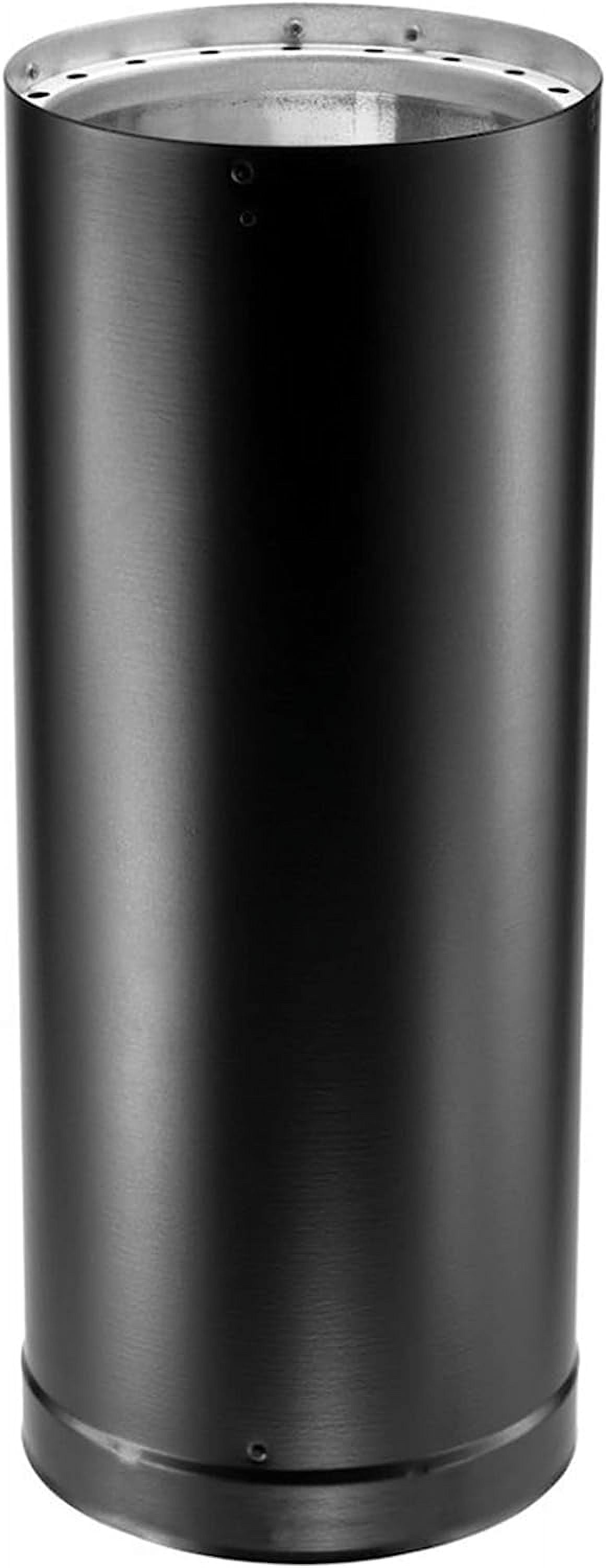 DuraVent DVL 6DVL-12 DVL Galvanized Steel/Stainless Steel Double Wall Wood Burning Stove Pipe Connector to Vent Smoke/Exhaust, 12" x 6" Diameter