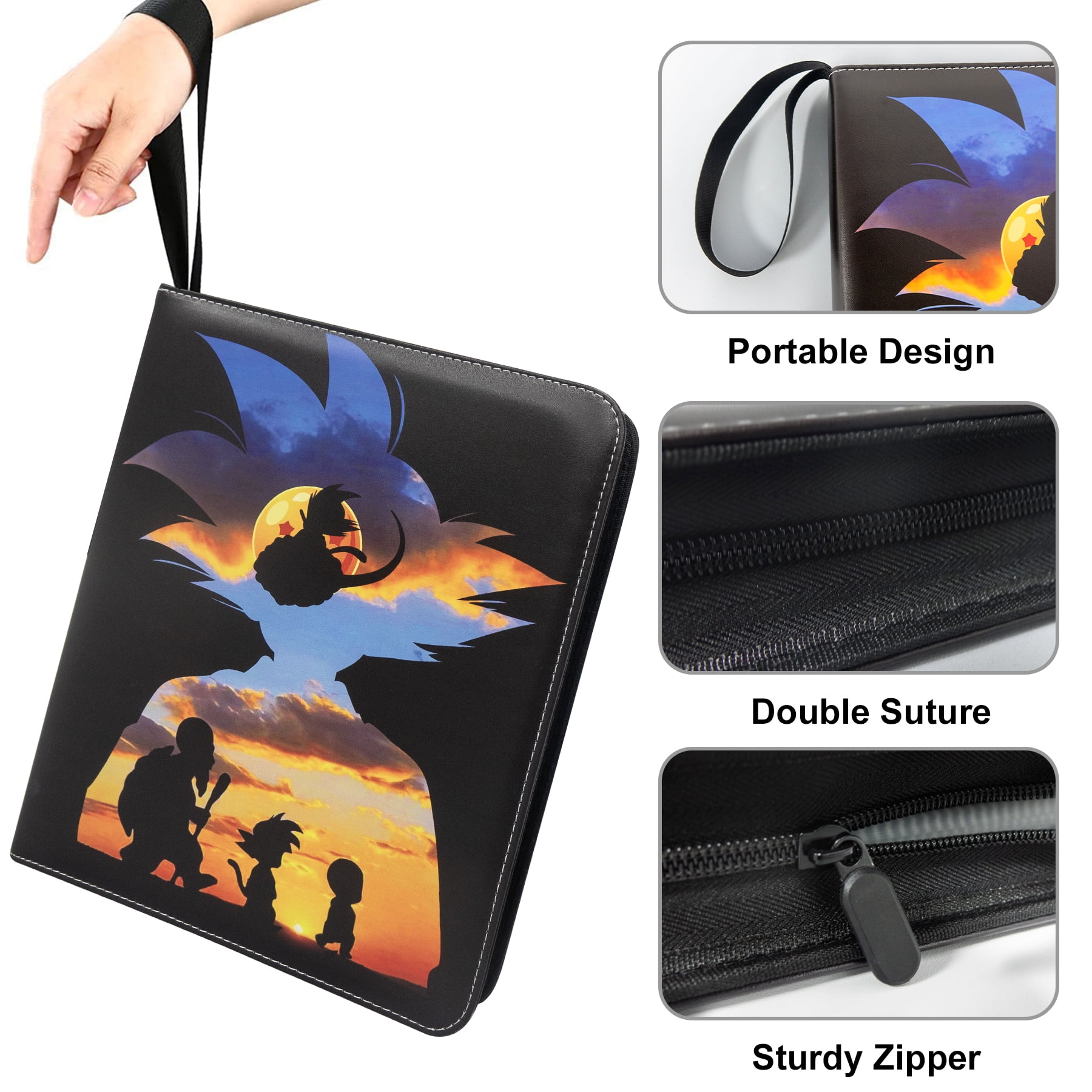 dragon ball z card binder Amazon.com: Toploader Binder for Dragon Ball Cards,Holds 288  Toploaders,9-Pocket Ringless Double-Sided Pockets for Dragon Ball Cards,Waterproof  Top Loader Card Storage for Anime Cards : Toys & Games main image 1