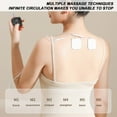 thumbnail image 6 of Tens Unit,Neck Massager,Unit Muscle Stimulator for Pain Relief Therapy, Rechargeable Machine, Portable Device for Back, Shoulder, Cramps Pain Relief, 6 Modes, 15 Speeds(White), 6 of 8