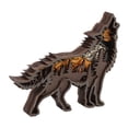 thumbnail image 3 of Wolf Ornament Shelf Decor, Good Decoration Beautiful Practical Mechanical Engraving Forest Animals Wooden Wolf Decor   With String Light For Bar Wolf String Light, 3 of 8