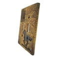 thumbnail image 2 of Ensemble de 2 Silhouettes de Cheval Western et Pins Mural Double Toggle Switch Plate, 2 of 6