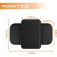 thumbnail image 2 of Yazoeia Car Center Console Cover, Leather Vehicle Car Armrest Protector Cushion with 2 Side Storage Pockets, Comfortable Auto Interior Decorative Accessories, Universal for SUV, Truck, CJC912-116093, 2 of 6