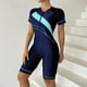 thumbnail image 4 of Traje de baño Mujer Traje de buceo de manga corta Siamés Cómodo Verano Playa Surf Traje de baño de una pieza con cremallera OAVQHLG3B Store lin121212, 4 of 4