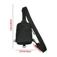 thumbnail image 5 of Vfedsrsge Black Crossbody Bags for Women, Men,Small Shoulder Sling Bags Fanny Pack,Women,Chest Bags with Compartments for Travel, Sport, Daily Activities, 5 of 7
