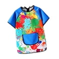 thumbnail image 3 of ALTROS DE ARTES DE NIÑOS Niños Art Smock Soft Baby Feeding Bib Multipurpose con bolsillos impermeables para niñas Cocina a mano para niños Azul, 3 of 8