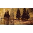 thumbnail image 2 of Linda Thompson 24x14 Gallery Wrapped Canvas Wall Art Titled - Forest Silhouettes II, 2 of 4