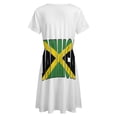 thumbnail image 5 of Unisex Retro Jamaica Flag Dress Fashion Beach Short Sleeve Dresses Female Party Printed Sundress, 5 of 7
