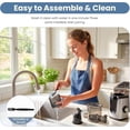 thumbnail image 5 of Masticating Juicer Machines, Cold Press Juicer with Wide Feed Chute, High  Yield and Easy to Clean for Whole Vegetables & Fruits, Silver, 5 of 7