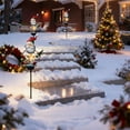 thumbnail image 4 of Taicans Christmas Pathway Lights Solar Snowman Decorative Metal Yard Stake Light Outdoor Decor,Christmas Stake Decor for Garden Landscape Patio Walkway Winter Decoration, 4 of 6