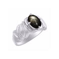 thumbnail image 3 of *RYLOS Solitaire Gemstone Black Star Sapphire  Ring -  March Birthstone*, 3 of 4
