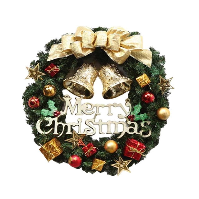 Matsuzay Guirnalda colgante para puerta de pared de Navidad de 30cm, decoración de flores artificiales, fiesta de festival para el hogar, Kits de decoración para fiestas tipo 3