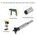 thumbnail image 4 of Unique Bargains 2 Packs 25mm (1') Tungsten Carbide Wood Hinge Drilling Forstner Drill Bit, Black, 4 of 5
