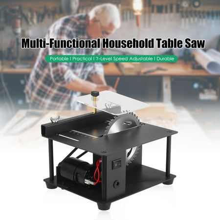 

Meterk Multi-Functional Table Saw Mini Desktop Saw Cutter Electric Cutting Machine with Grinding Wheel Adjustable-Speed 35MM Cutting Depth for Wood Acrylic Cutting
