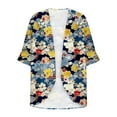 thumbnail image 3 of Hvot&aat Summer Lightweight Cardigan for Women 3/4 Sleeve Printing Casual Blouse Boho Swimsuit Cover Up, 3 of 4
