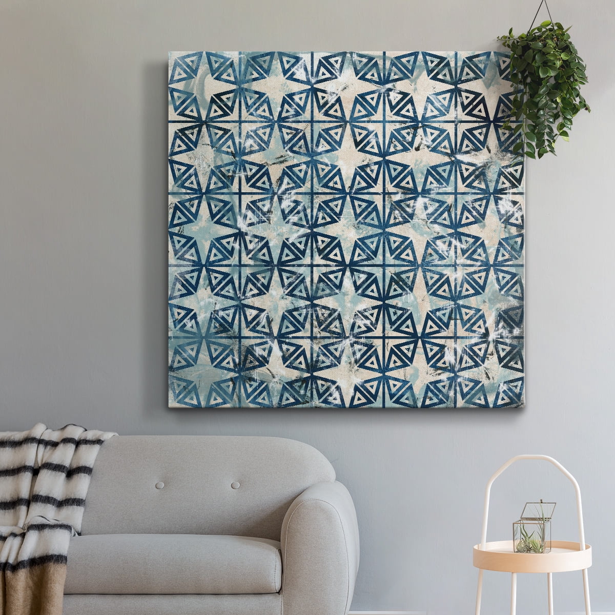 Wexford Home Tile-Dye IV-Premium Gallery Wrapped Canvas, 40" x 40" - Ready to Hang