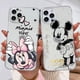 thumbnail image 2 of Cute Disney Mickey Minnie Phone Case For Apple iPhone 15 14 13 12 11 Pro Max mini XS XR X 8 7 6S 6 5S Plus Transparent Cover, 2 of 5
