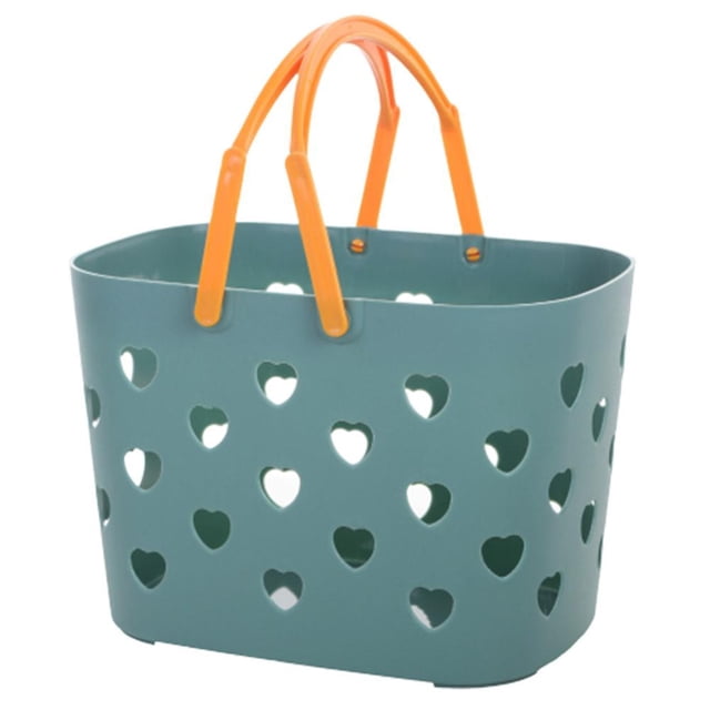 LUVCLS Cesta de almacenamiento de lavado hueca para baño, cesta de ducha portátil de mano Q1O3, ψ△