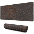 thumbnail image 1 of Orange Line and Gray Bottom desk Mouse Padwaterproofnon Slip Line Series for Office Home Work GamingmousepadsRubber Base Mousepad with Stitched Edges 31.5x11.8inches, 1 of 7