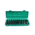 thumbnail image 1 of TFixol 1/2Inch Drive Hex Impact Socket Set 10-Piece Deep Socket Metric Sizes 8-17mm Carbon Steel with Storage Box, 1 of 7