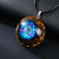 thumbnail image 1 of Collier Orgonite Cube Meratron Yeux de Tigre, Collier Cristal de Guérison, 1 of 7