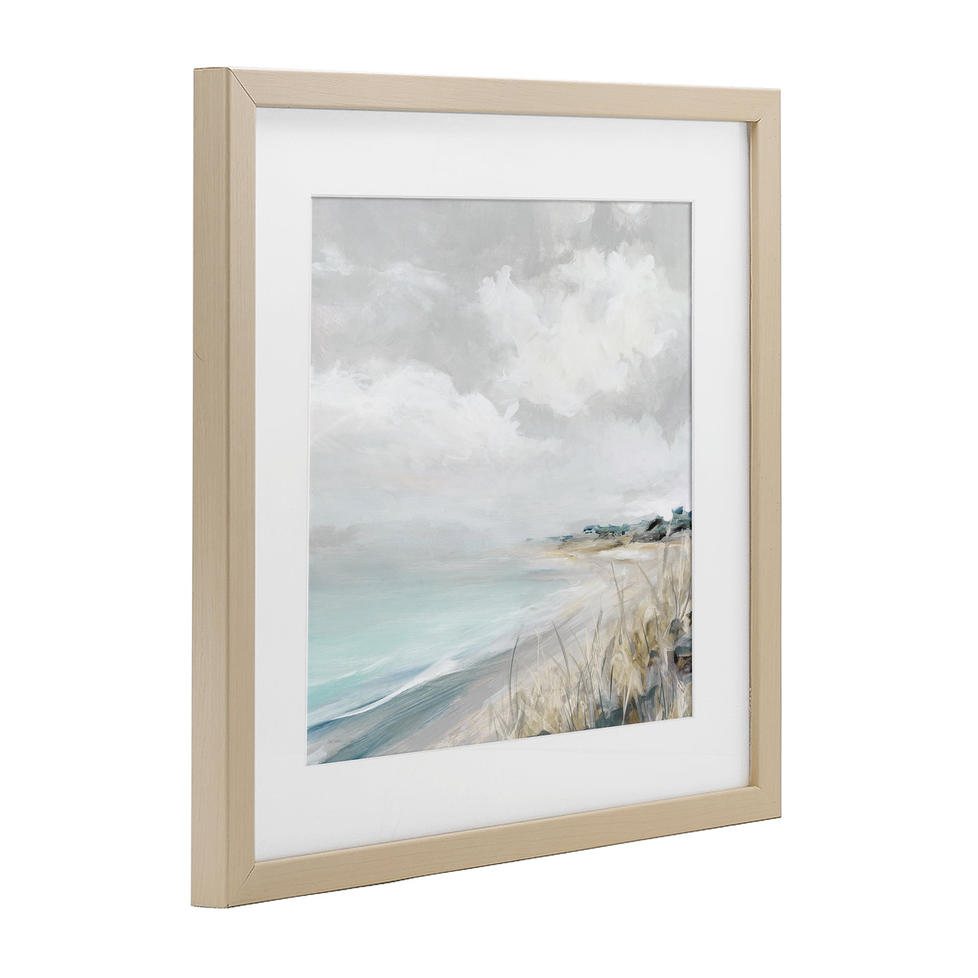 Stupell Industries Coastal Morning By The Dunes Birch Framed Print Under Glass, design by Carol Robinson
