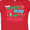 thumbnail image 4 of Inktastic Santa's Got Nothin' on Pawpaw with Christmas Presents Boys or Girls Baby Bodysuit, 4 of 5