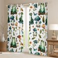 thumbnail image 2 of Homewish Kawaii Green Frog Blackout Curtains Set of 2 (52x84 Each) for Teens,Botanical Mushroom Window Curtains,Flowers Butterflies Curtains and Drapes,Luxury Bedroom Decor, 2 of 6