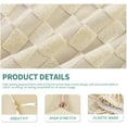 thumbnail image 4 of Latest Checkered 4 Pieces Couch Covers for 3 Cushion Couch Extra Large High Stretch Thickened Sofa Cover for Dogs Pets Anti Slip Furniture Protector Sofa Slipcovers (XL Sofa, Beige), 4 of 7