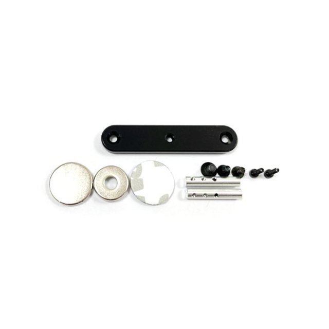 Soporte de Carcasa de Aleación de Aluminio Vogacara RCGOFOLLOW 1x para 1/24 Shell Post Axial SCX24 RC Negro
