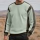 thumbnail image 1 of pstuiky camisas de hombre de manga larga, Sudadera con capucha y cuello redondo de manga larga con bloques de color para hombre top de hombre xxl, 1 of 4