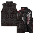 thumbnail image 3 of Chaleco térmico de algodón de invierno para hombre, chaleco con estampado abstracto de plumas, chaquetas para hombre, chaqueta informal holgada, ropa para hombre, chalecos 2024, 3 of 4