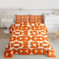thumbnail image 2 of Homewish Orange Abstract Ombre Queen Comforter Set, Chic Minimalism Bedding Sets, Mid Century Fashion Reversible Bedding Comforter Set, Super Cozy Room Decor, 3-Piece, 2 of 8