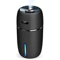 thumbnail image 1 of USB Car Humidifier, 200ml Mini Portable Humidifier Air Purifier with 7 Colors LED Night Light, Car Office Bedroom, etc. (Black) 1 piece, 1 of 5