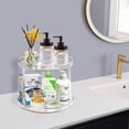 thumbnail image 4 of Organizador de baño Lazy Susan Adoco, 2 niveles, transparente, 23,5 cm, 4 of 7