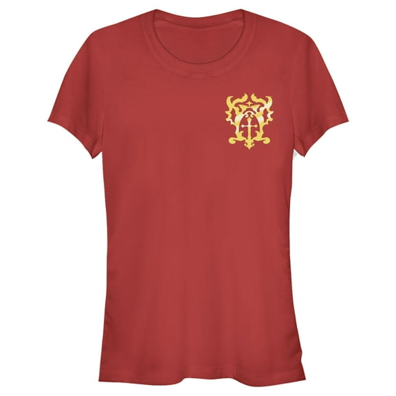 Junior's Castlevania Trevor Belmont Family Crest Graphic Tee Red 2X Large