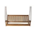 thumbnail image 1 of All Things Cedar TS50 Balançoire Suspendue en Bois de Teck Naturel à Dossier Courbé, Bois Renouvelable, 1 of 1