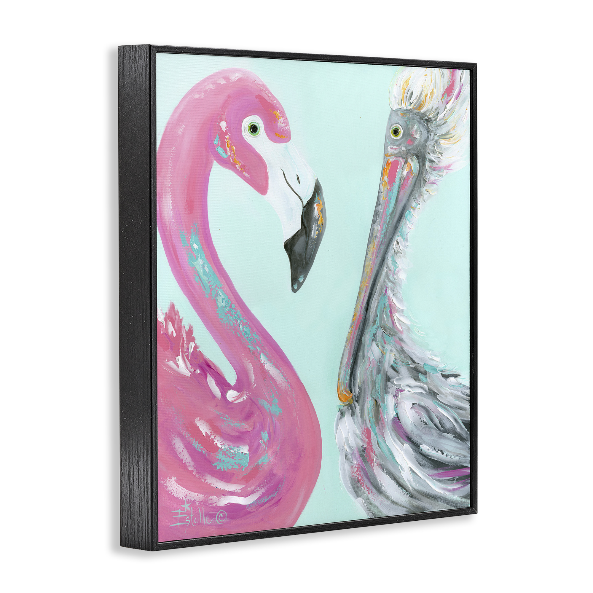 Stupell Industries Wild Nautical Birds Animals & Insects Painting Black Framed Art Print Wall Art, 11 x 14