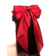 thumbnail image 5 of Pasadores de lazo para el pelo de satén para mujer, pinzas para el pelo con lazos en capas, cola larga, horquilla de Color sólido, pasadores para el cabelloGran rojo1pcs, 5 of 5