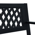 thumbnail image 5 of vidaXL Garden Bench 125 cm Black Steel, 5 of 5