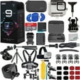 thumbnail image 1 of GoPro HERO9 (Hero 9) Black with Deluxe Accessory Bundle - Includes: SanDisk Ultra 64GB MicroSDHC Memory Card, Premium Hard Case for GoPro, Underwater Housing, Helmet Arm Extension Kit & MUCH MORE, 1 of 1