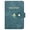 Blue, variant on Passport Holder Wallet Set Black Travel Document Organizer with Luggage Tags, PU Leather Passport Cover, Student ID Holder, Honeymoon Gift for Couples, Kids Passport Holder Boys, 4.02 x 5.57 in