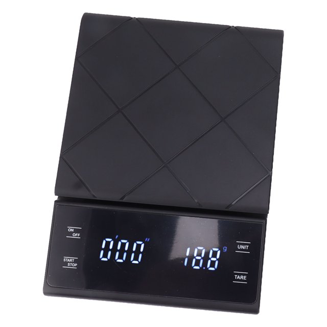 Báscula de cocina digital, diseño aerodinámico de la báscula de café inteligente de la báscula de la comida de 3kg 0.1g Jadeshay A