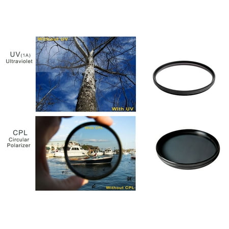 Canon PowerShot S110 High Grade Multi-Coated Multi-Threaded 2 Piece Lens Filter Kit (Includes Lens Adapter)+ Nw Direct Microfiber Cleaning Cloth.