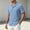 Sky Blue, variant on COSFO Summer Men's Short-Sleeve Button-Down Shirt Beach Blue Shirt Loose Fit Collared Casual Vacation Mens Shirts M