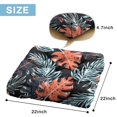 thumbnail image 7 of Island Breeze Floor Cushion&nbsp;– 22x22 Inch Large Pillow, Dutch Velvet, Gentle Floral & Leaf Mix (Subtle Tropical Accent), 7 of 7