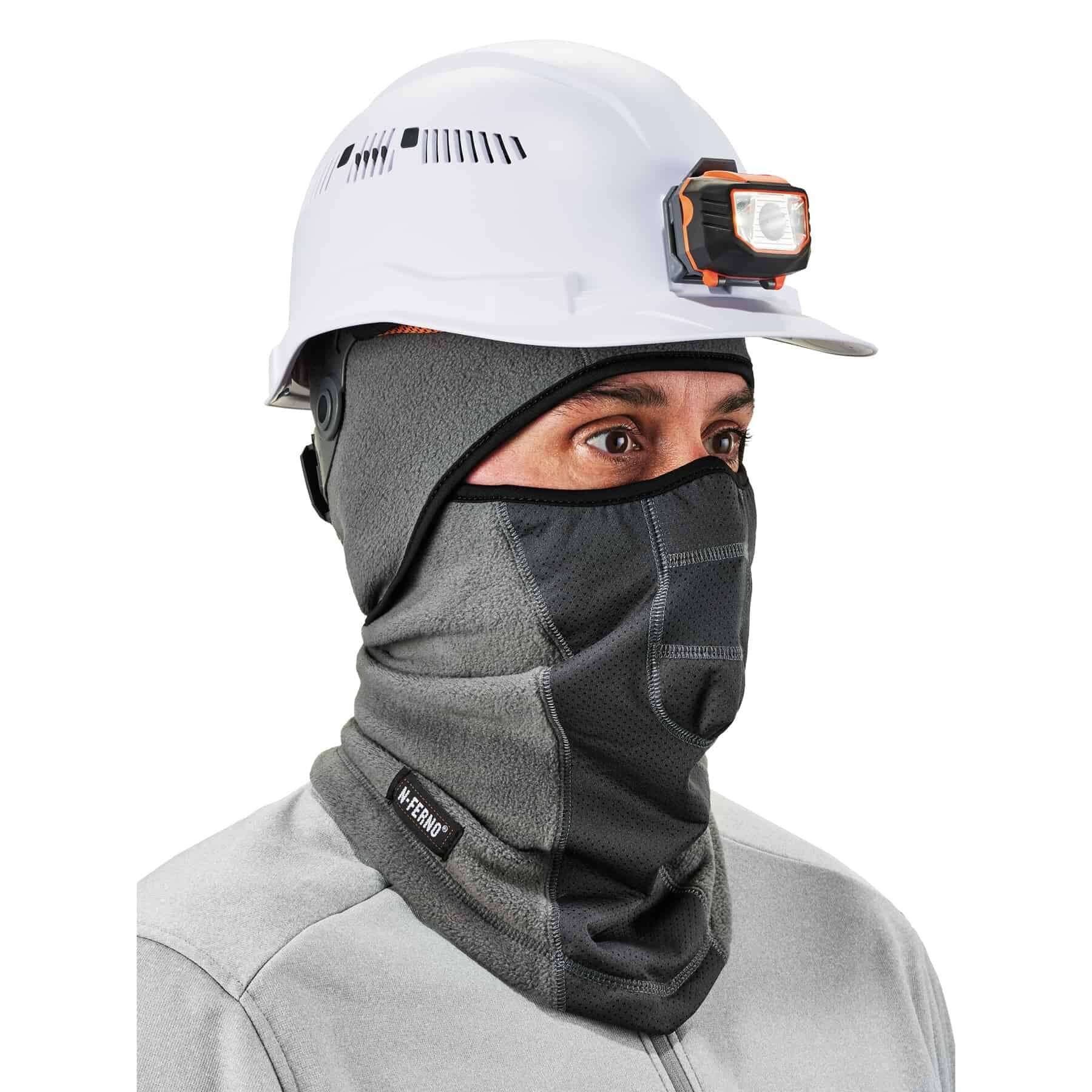 Ergodyne N-FernoÂ® 6823 Wind-proof Hinged Balaclava, Gray
