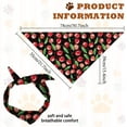 thumbnail image 2 of 1 Pc Cherry Printed Dog Bandana Fruit Theme Pet Scarf Adjustable Colorful Bandana Washable Triangle Bibs Cotton Handkerchief Accessories DIY, 2 of 6