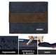 thumbnail image 3 of Cartera de hombre, carteras de hombre, cartera minimalista de hombre, ventana de identificación, monedero, tarjeta de crédito, RFID bloquea el soporte, color azul, 3 of 5
