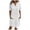 White, variant on Women's Linen Button Down Shirt Summer Dresses 2025 Short Sleeve Midi Gauze Dress Casual Beach Cover Up with Pockets