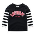 thumbnail image 2 of Vedolay Casual Tops For Boy Boy Short Crewneck Fashion 3Printed Graphic Summer Casual Boys Tee Shirts,Black 4-5 Years, 2 of 3